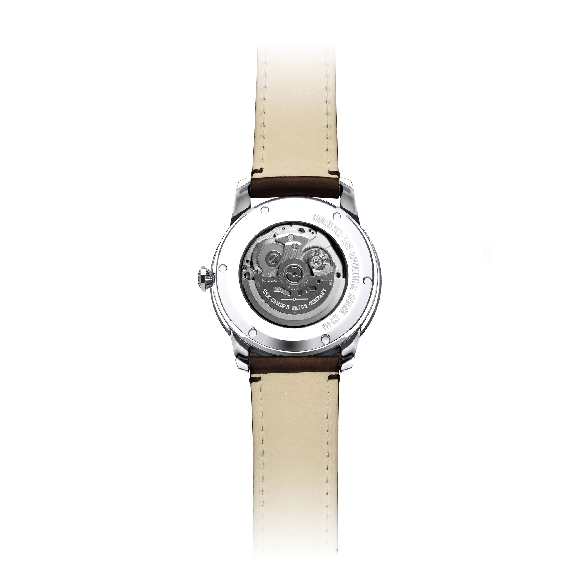 No.29 Automatic Steel, Navy and Brown