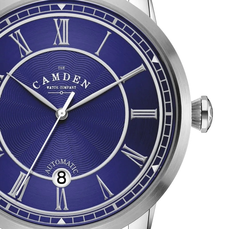 No.29 Automatic Steel, Navy and Mesh