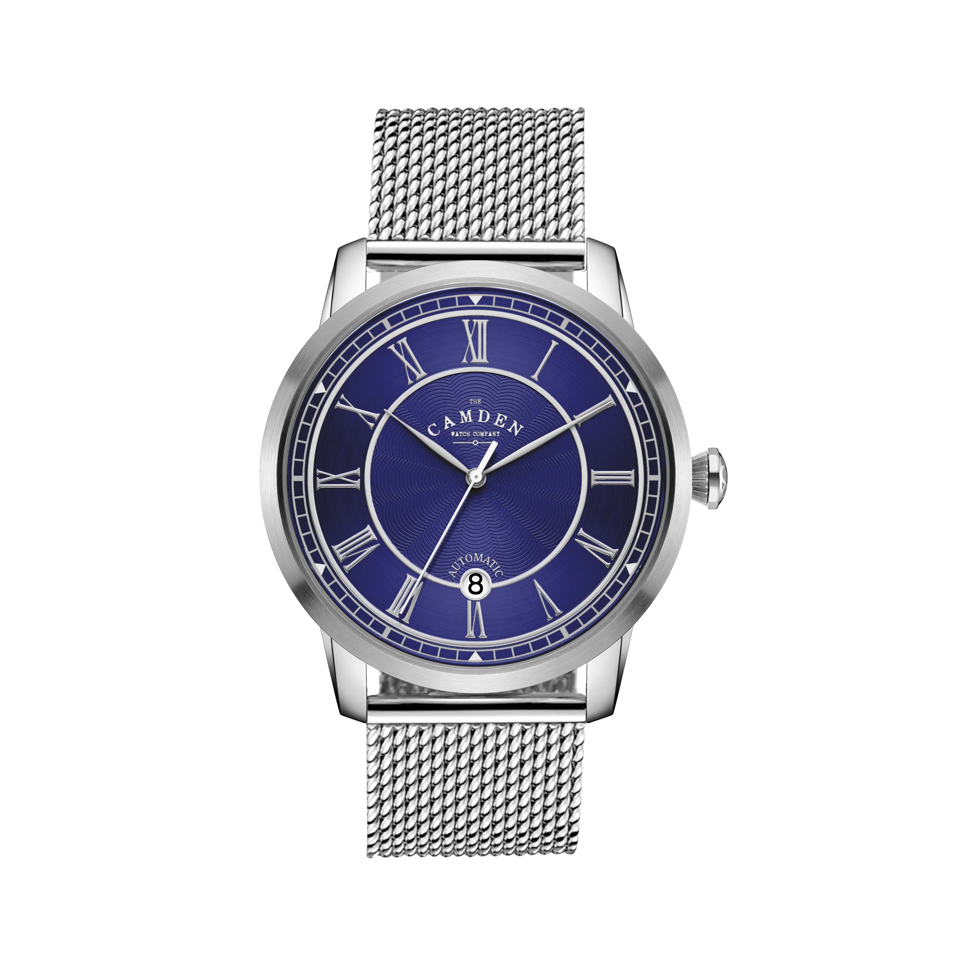 No.29 Automatic Steel, Navy and Mesh