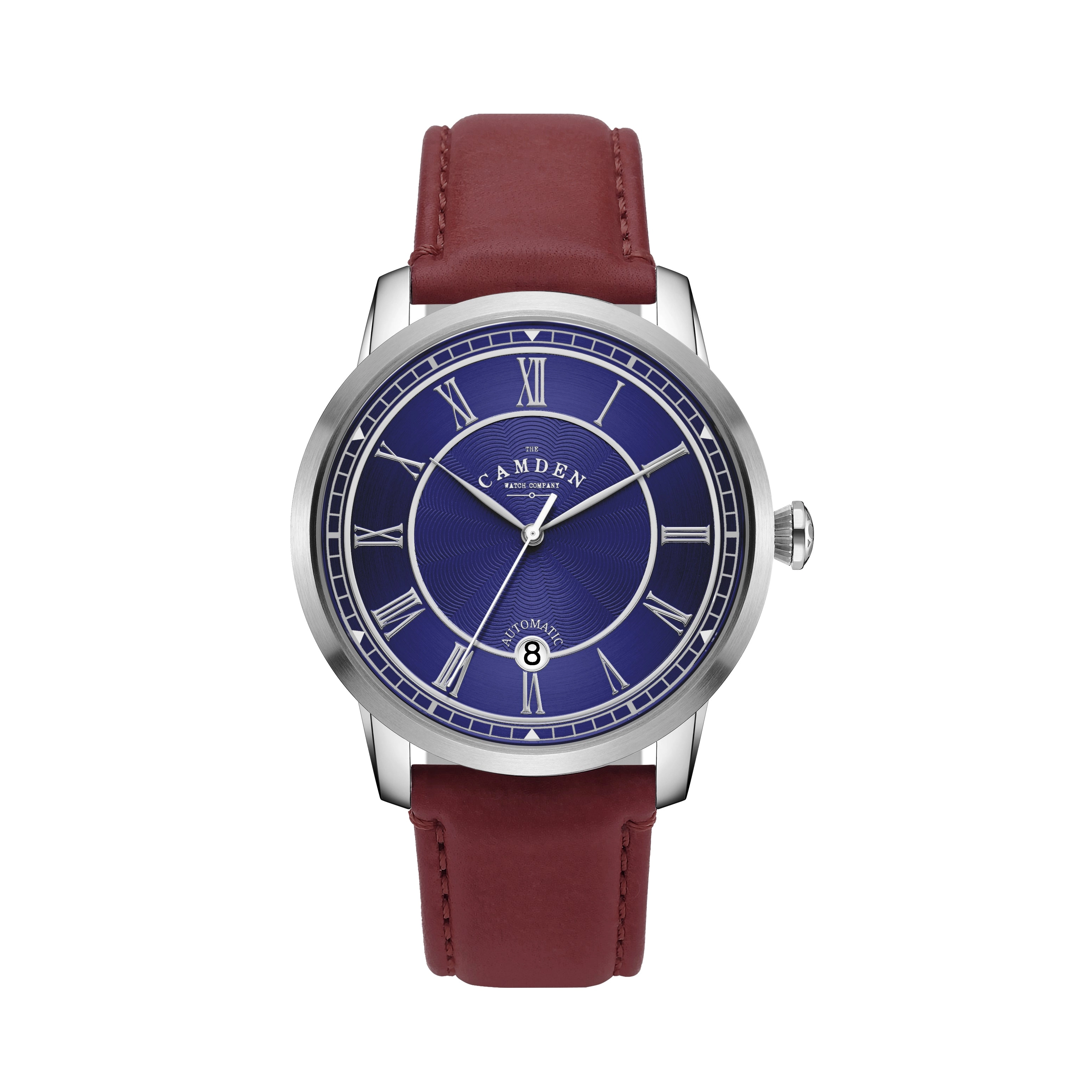 No.29 Automatic Steel, Navy and Oxblood