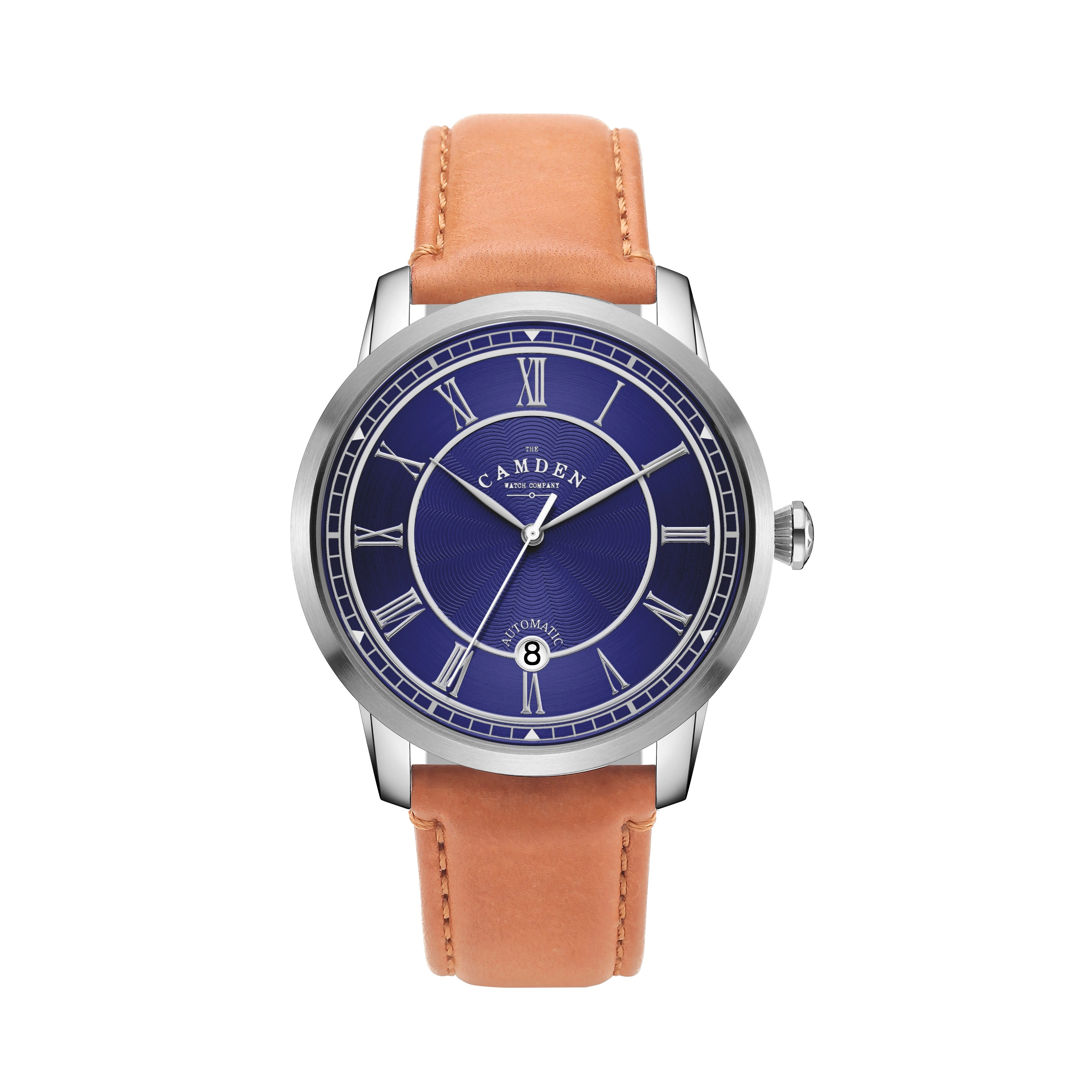 No.29 Automatic Steel, Navy and Tan