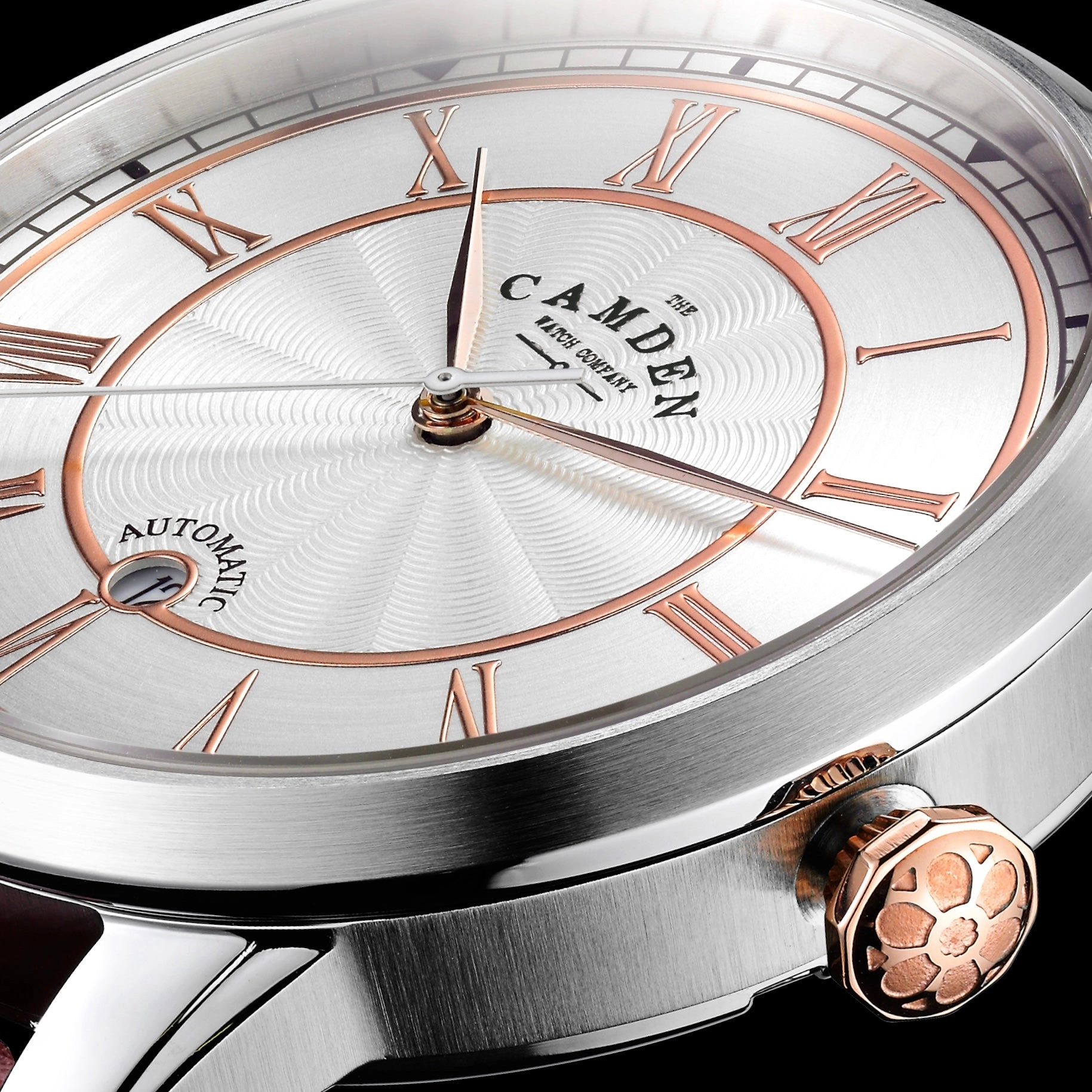 No.29 Automatic Steel, Rose Gold and Tan