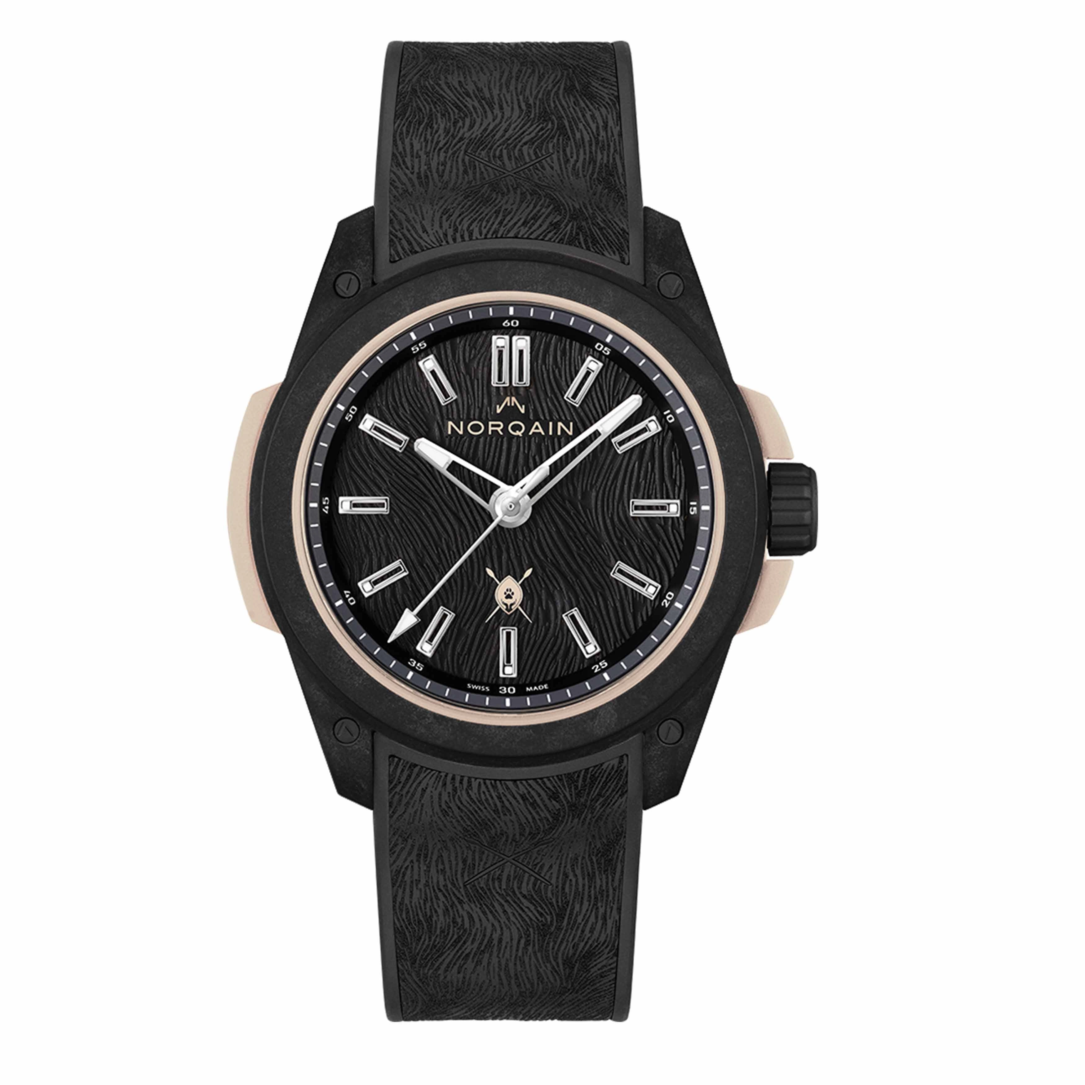 Norqain Independence Wild ONE Hakuna Mipaka Watch, 42mm Black Dial, NNQ3000QBX1LA/B001/3W1BR1.20BQ