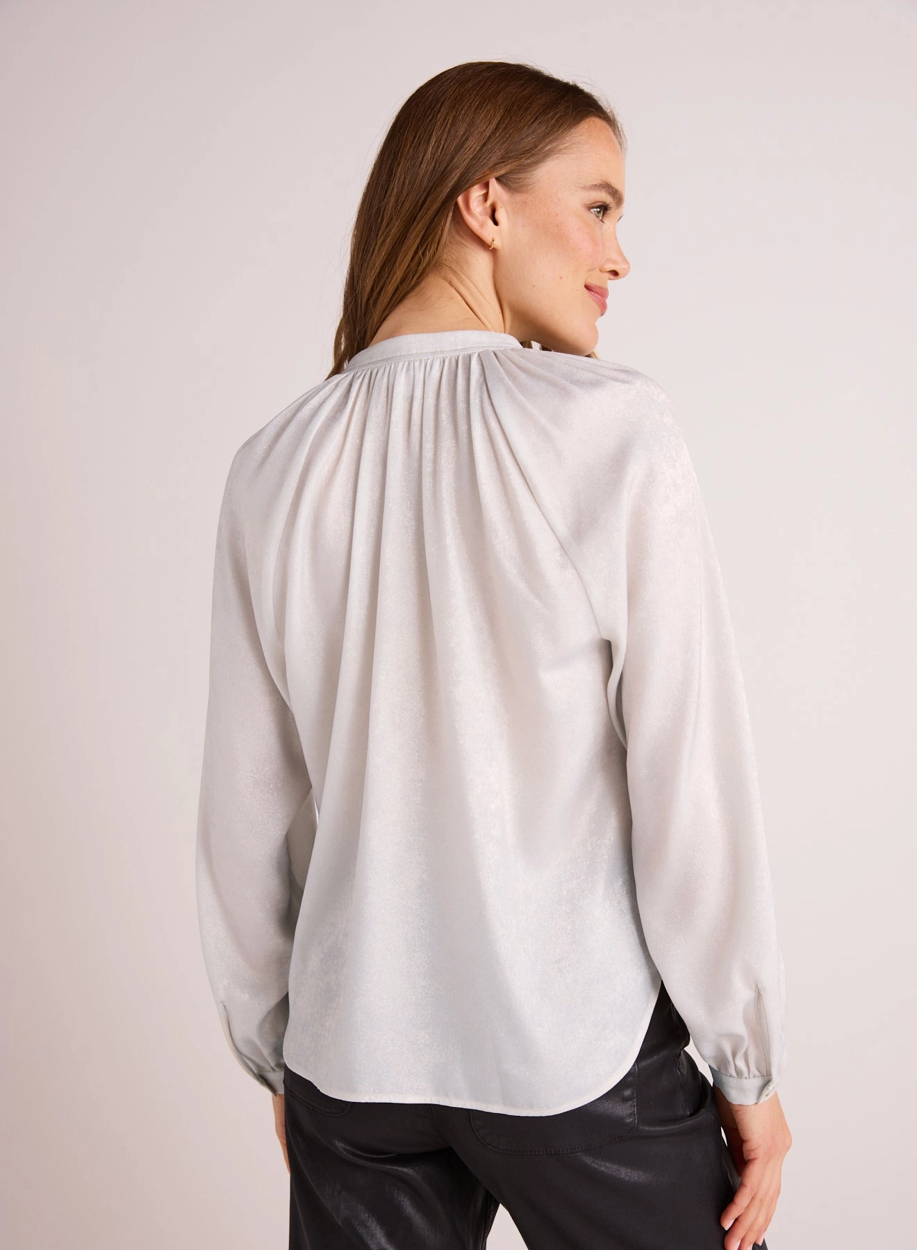 Raglan Sleeve Pullover - Metallic Opal