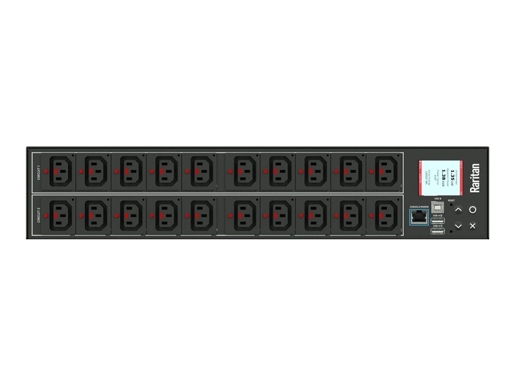 Raritan PX intelligent PX3-5460R-E2K2 - Power distribution unit (rack-mountable) - AC 208 V - 5800 VA - 1-phase - Ethernet 10/100,