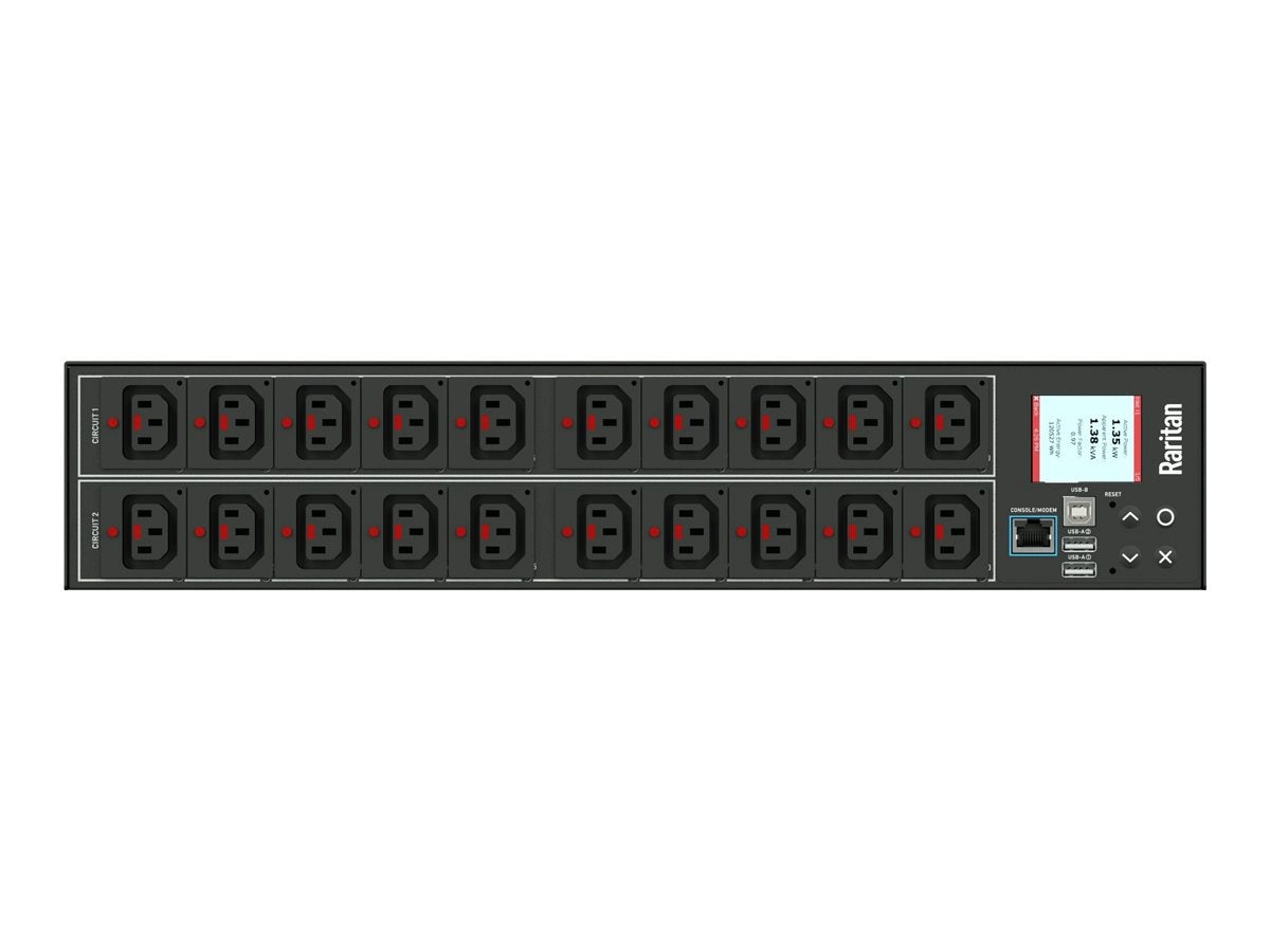 Raritan PX intelligent PX3-5460R-E2K2 - Power distribution unit (rack-mountable) - AC 208 V - 5800 VA - 1-phase - Ethernet 10/100,