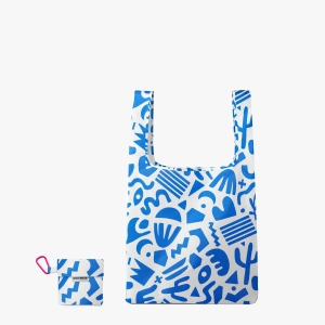 Reusable Shopping Bag - 2 Sizes -- Blue Goddess