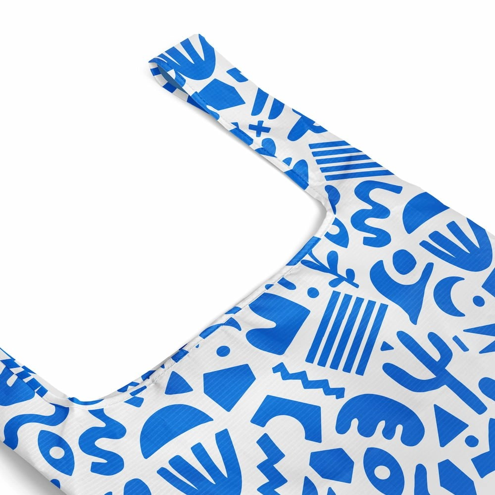 Reusable Shopping Bag - 2 Sizes -- Blue Goddess