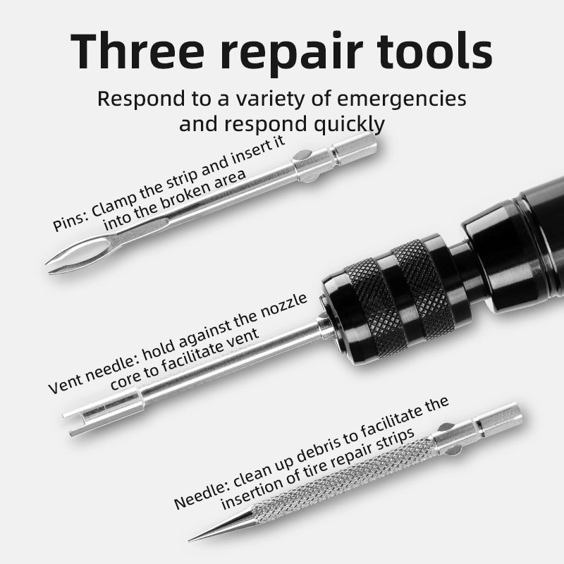 ROCKBROS Vacuum Aluminum Alloy Tire Repair Tool Compact  Portable
