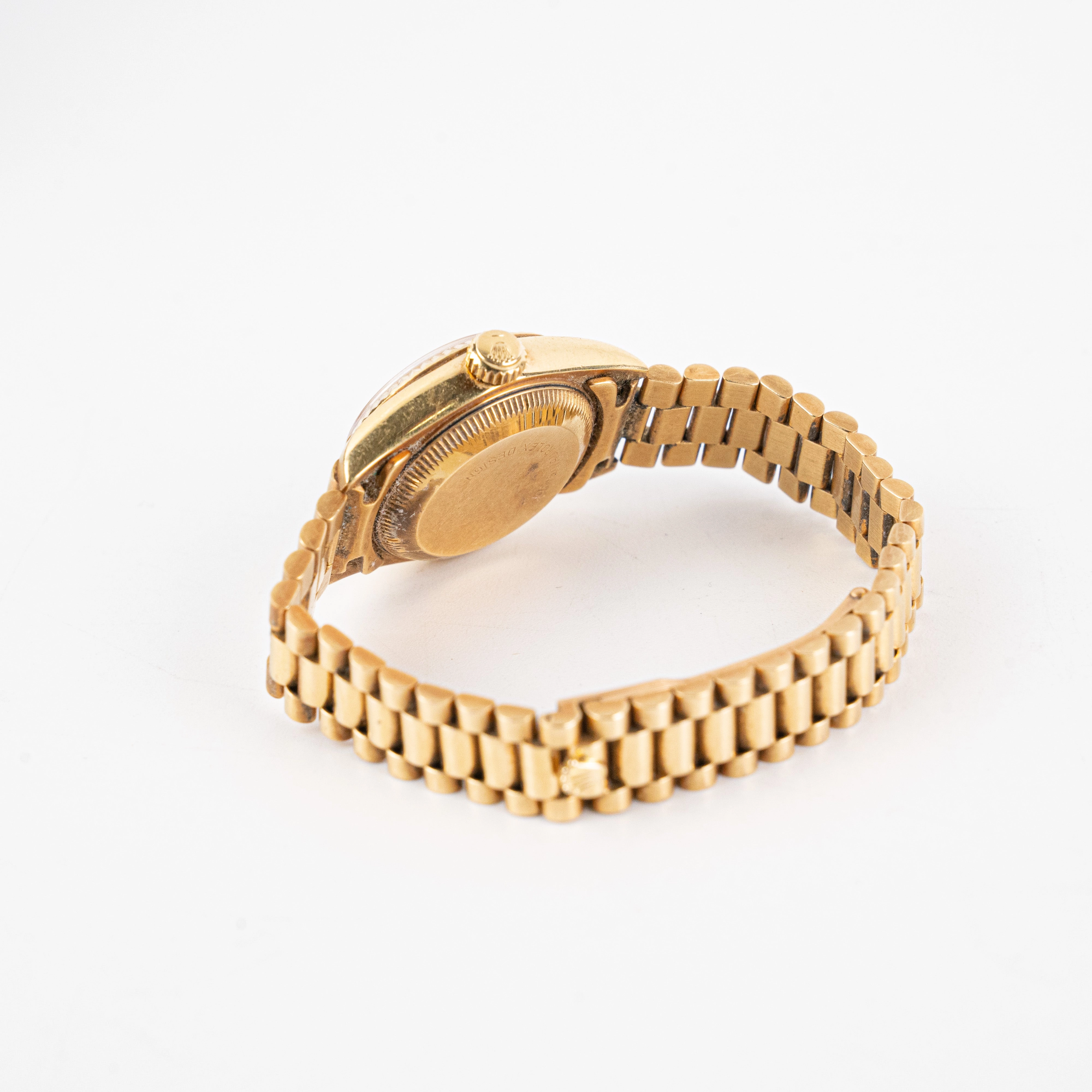 Rolex 26mm Gold with Diamond Watch