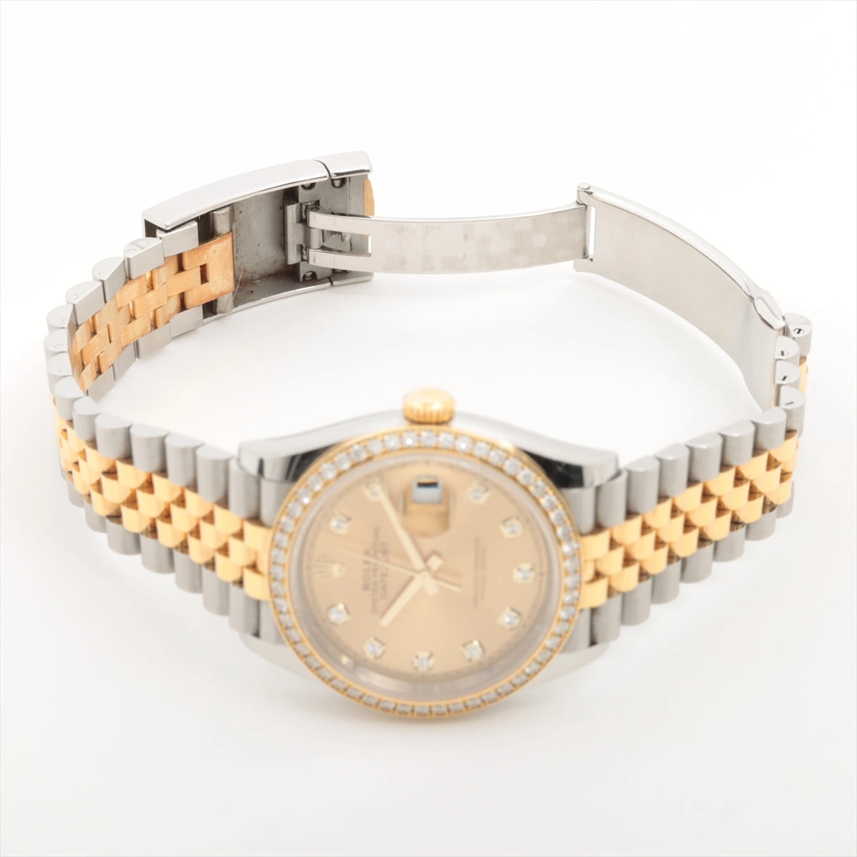 Rolex DateJust 36 MM Two Tones Gold Dial Diamonds Jubilee