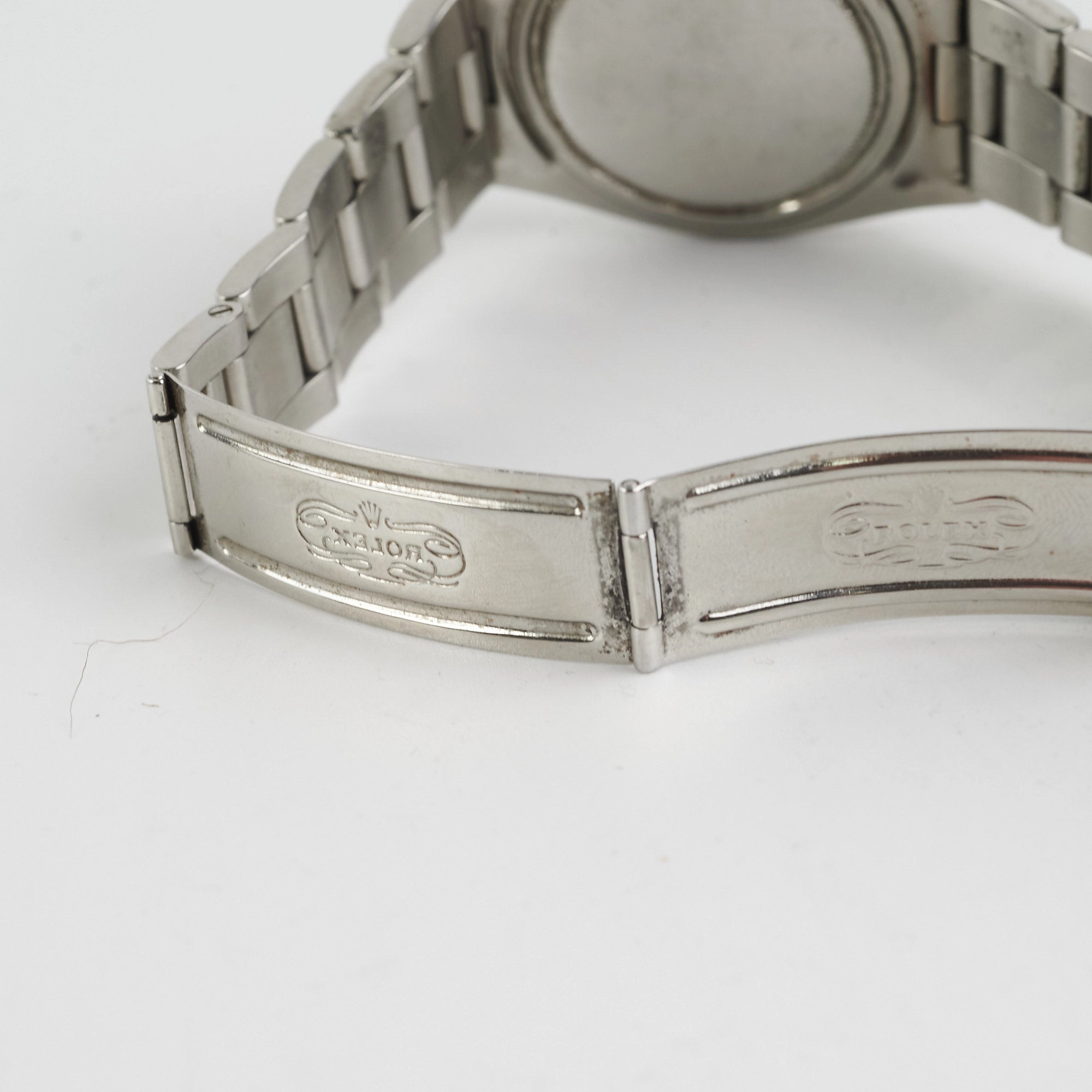 Rolex Oysterdate Black Dial Silver Oyster Bracelet 34 MM
