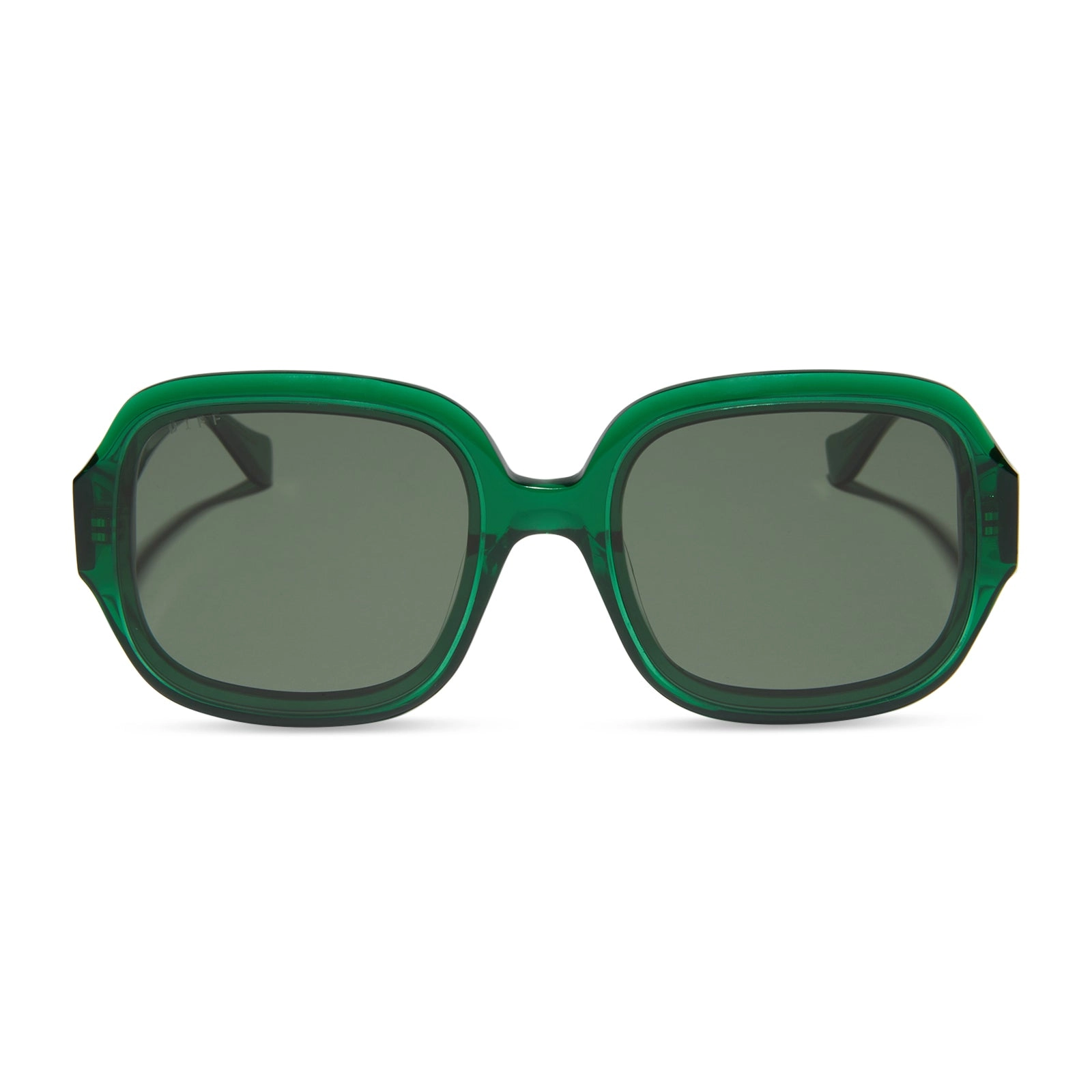 SERAPHINA - PALM GREEN CRYSTAL   G15 SUNGLASSES