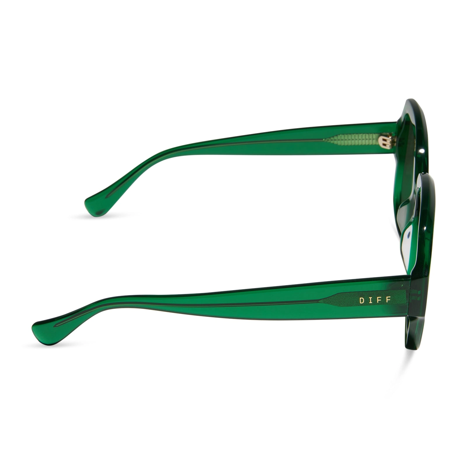 SERAPHINA - PALM GREEN CRYSTAL   G15 SUNGLASSES