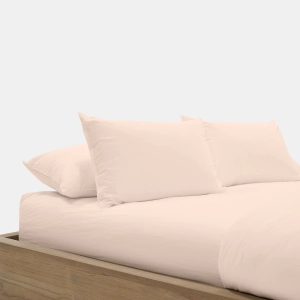 Set Of 2 Percale Pillow Shams - Blush