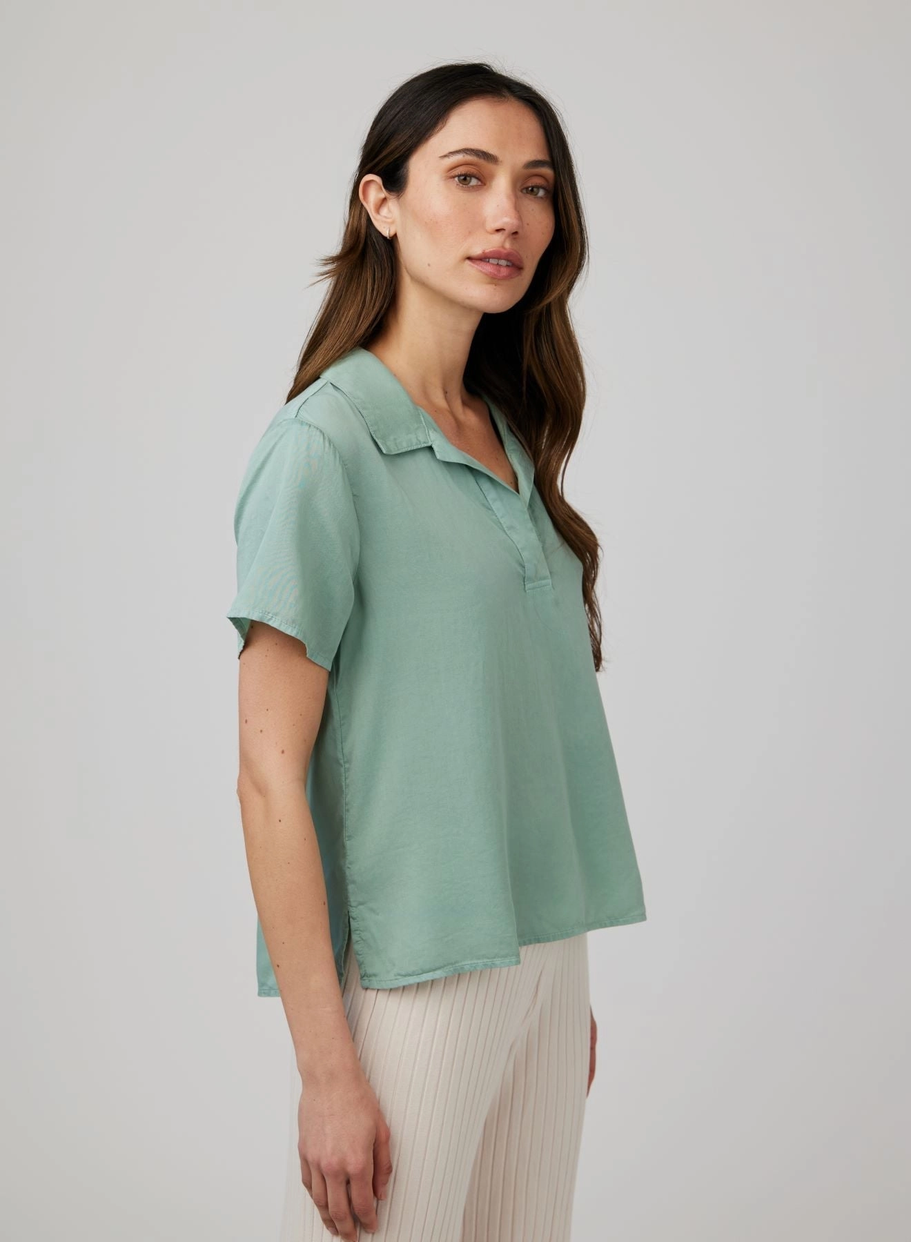 Short Sleeve Pullover - Clean Sage
