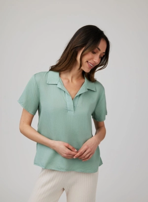 Short Sleeve Pullover - Clean Sage