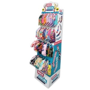 Sock Mix N Match Assorted Floor Display - 36 Pieces Per Retail Ready Display 88465