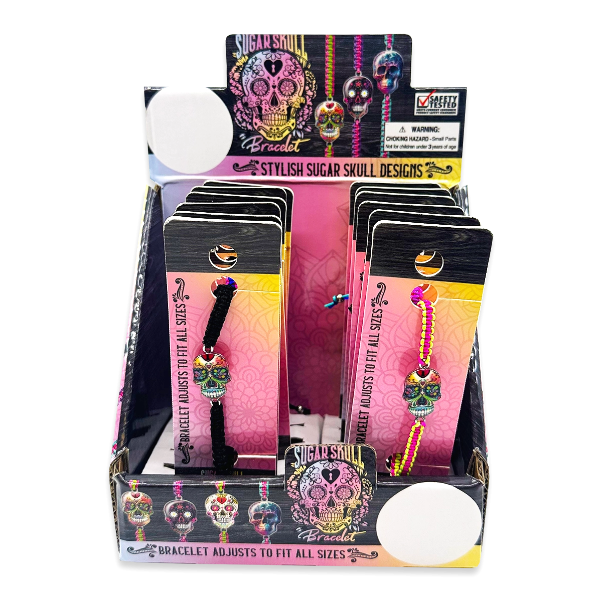 Sugar Skull Bracelet - 12 Pieces Per Retail Ready Display 23986