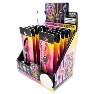 Sugar Skull Bracelet - 12 Pieces Per Retail Ready Display 23986