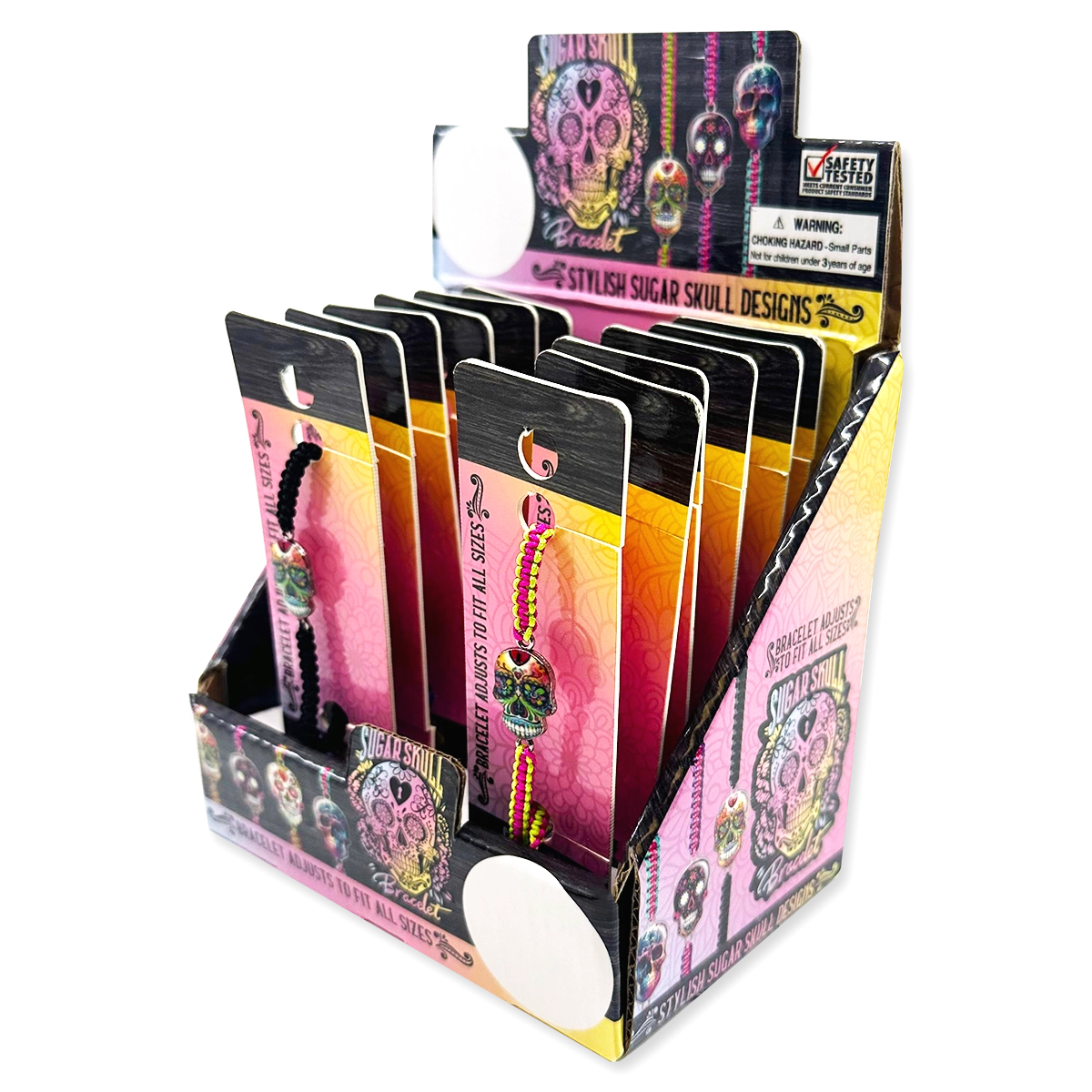 Sugar Skull Bracelet - 12 Pieces Per Retail Ready Display 23986