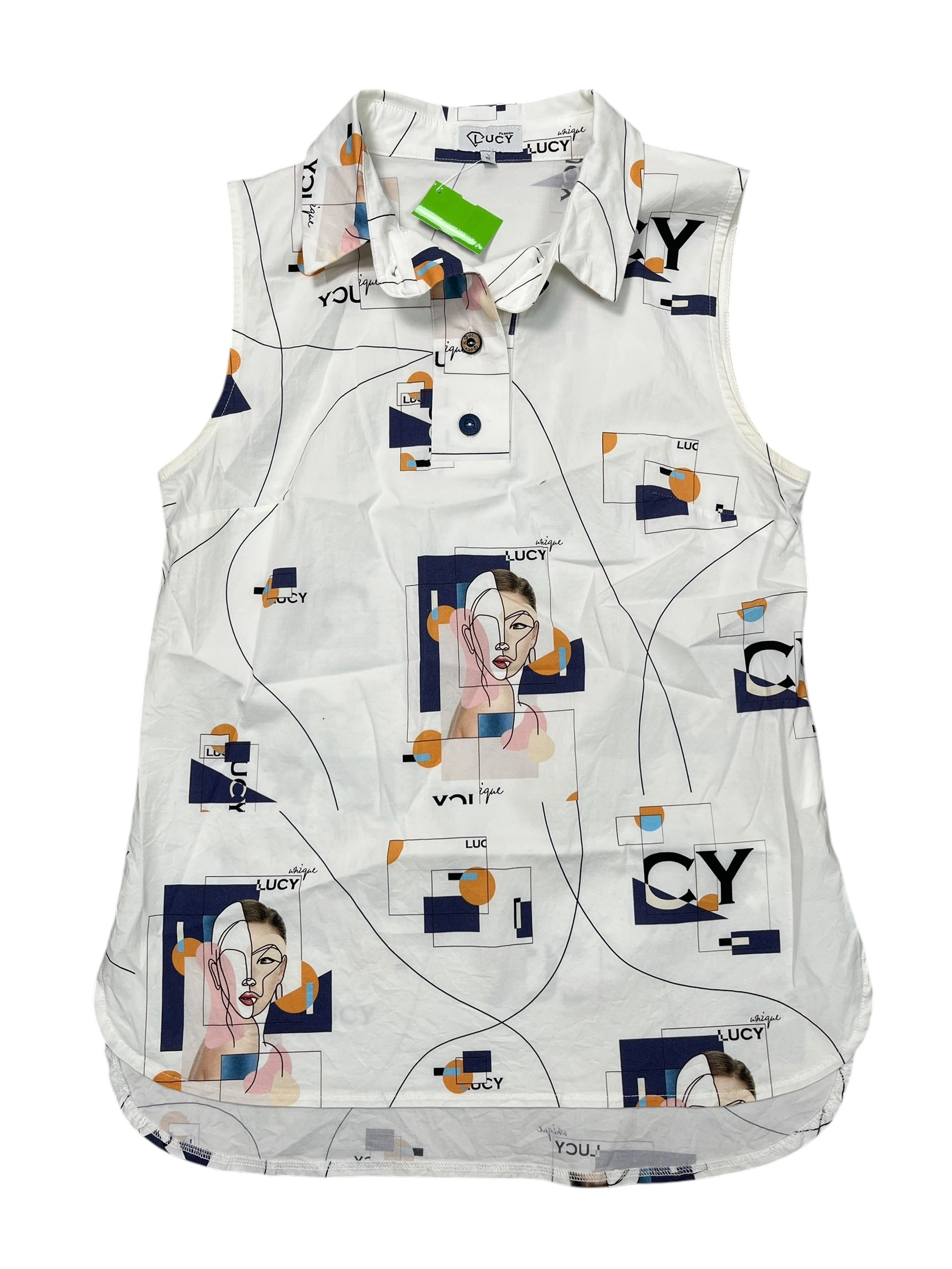 Tank Top By Clothes Mentor In White, Size:Xl