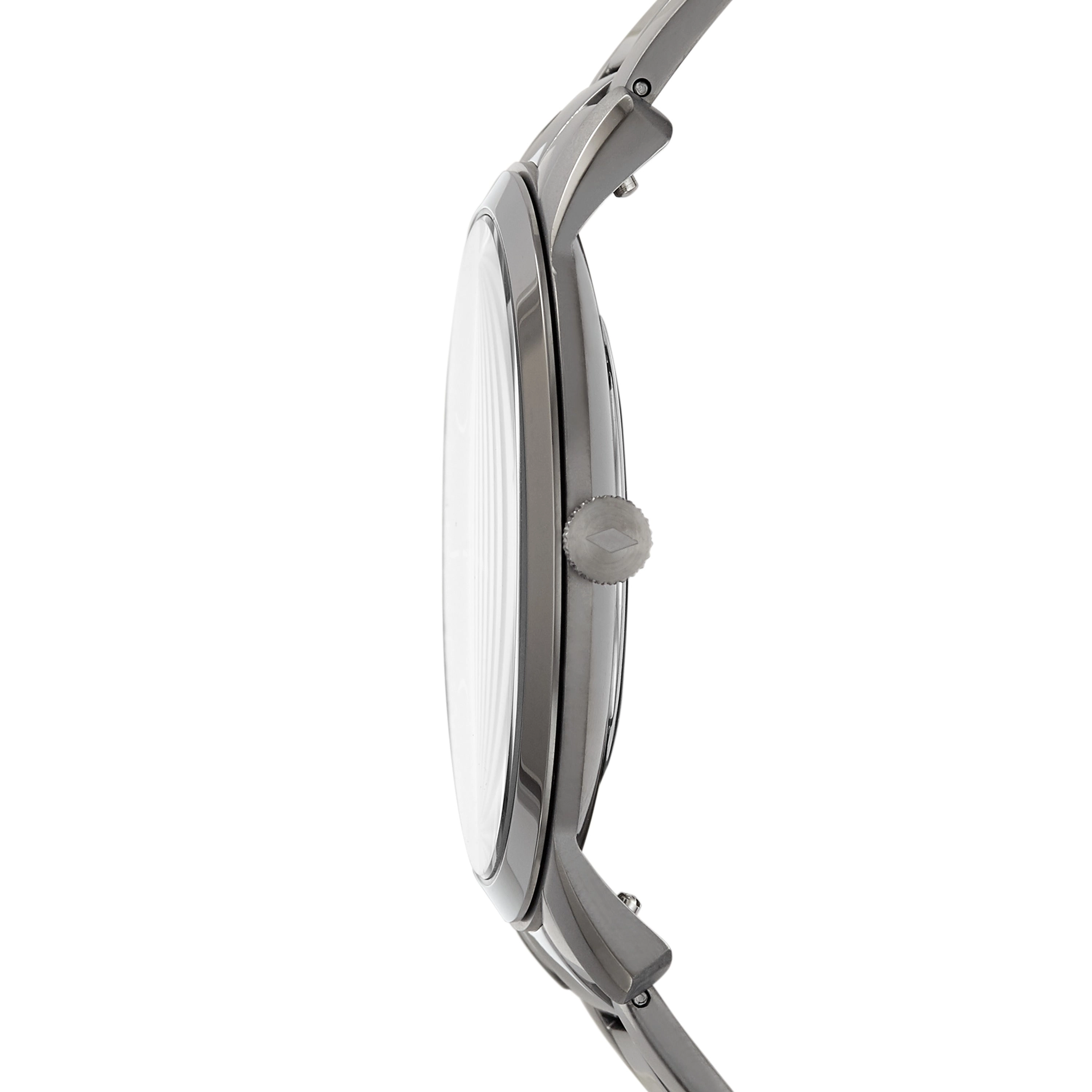 The Minimalist Three-Hand Smoke Stainless Steel Watch