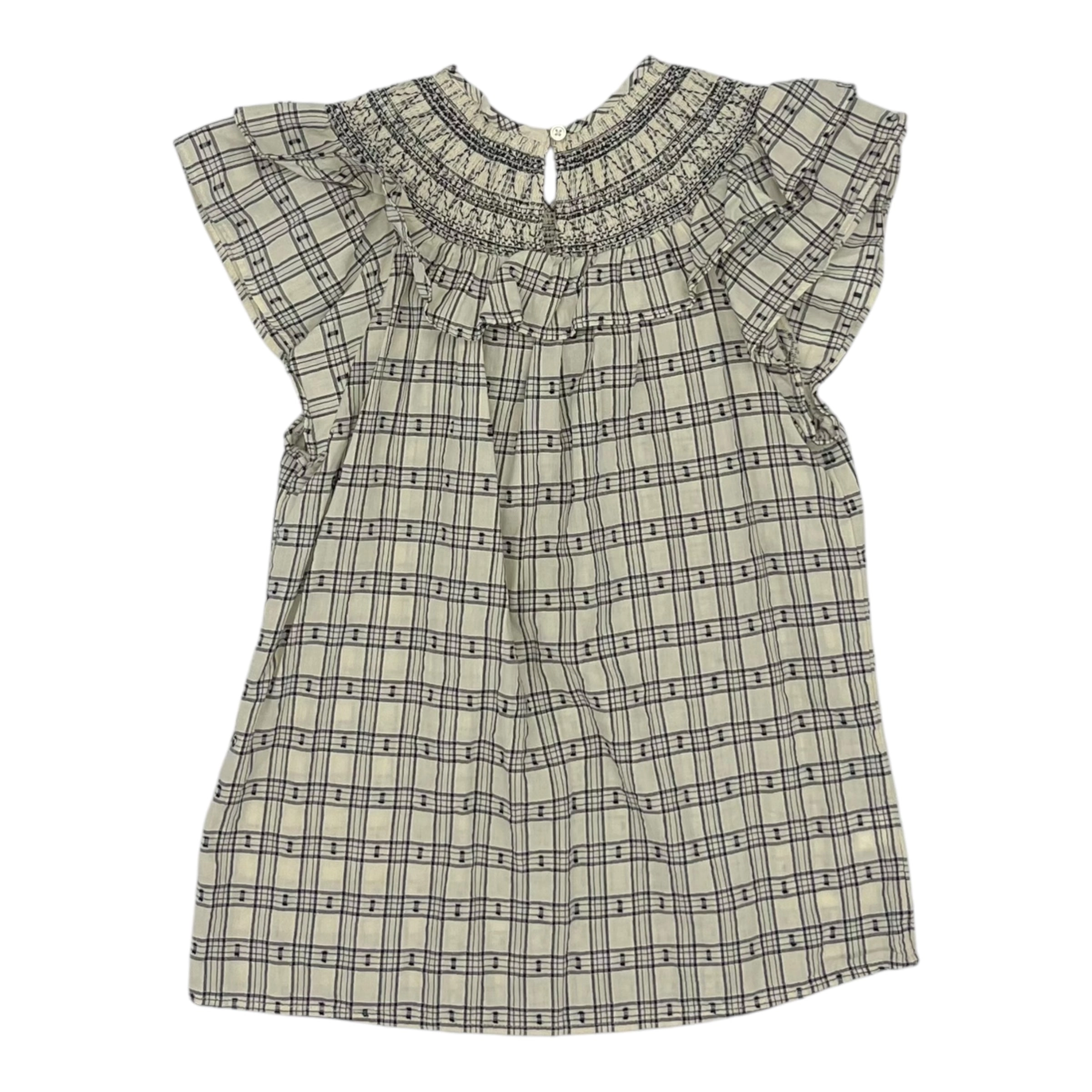 Top Ss By Loft In Black & Cream, Size:Xs
