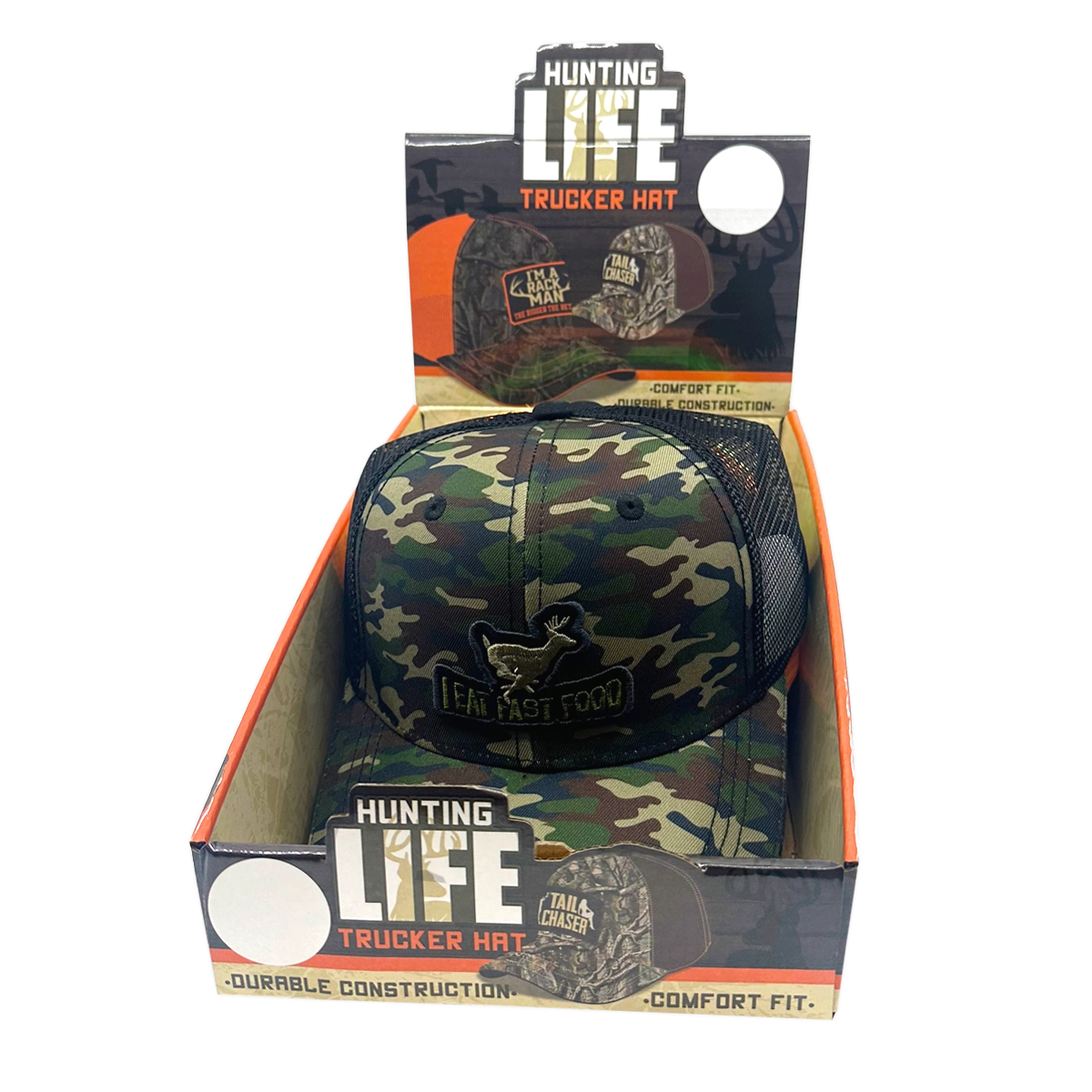 Trucker Hat Hunting Life Ball Cap - 6 Pieces Per Retail Ready Display 23766