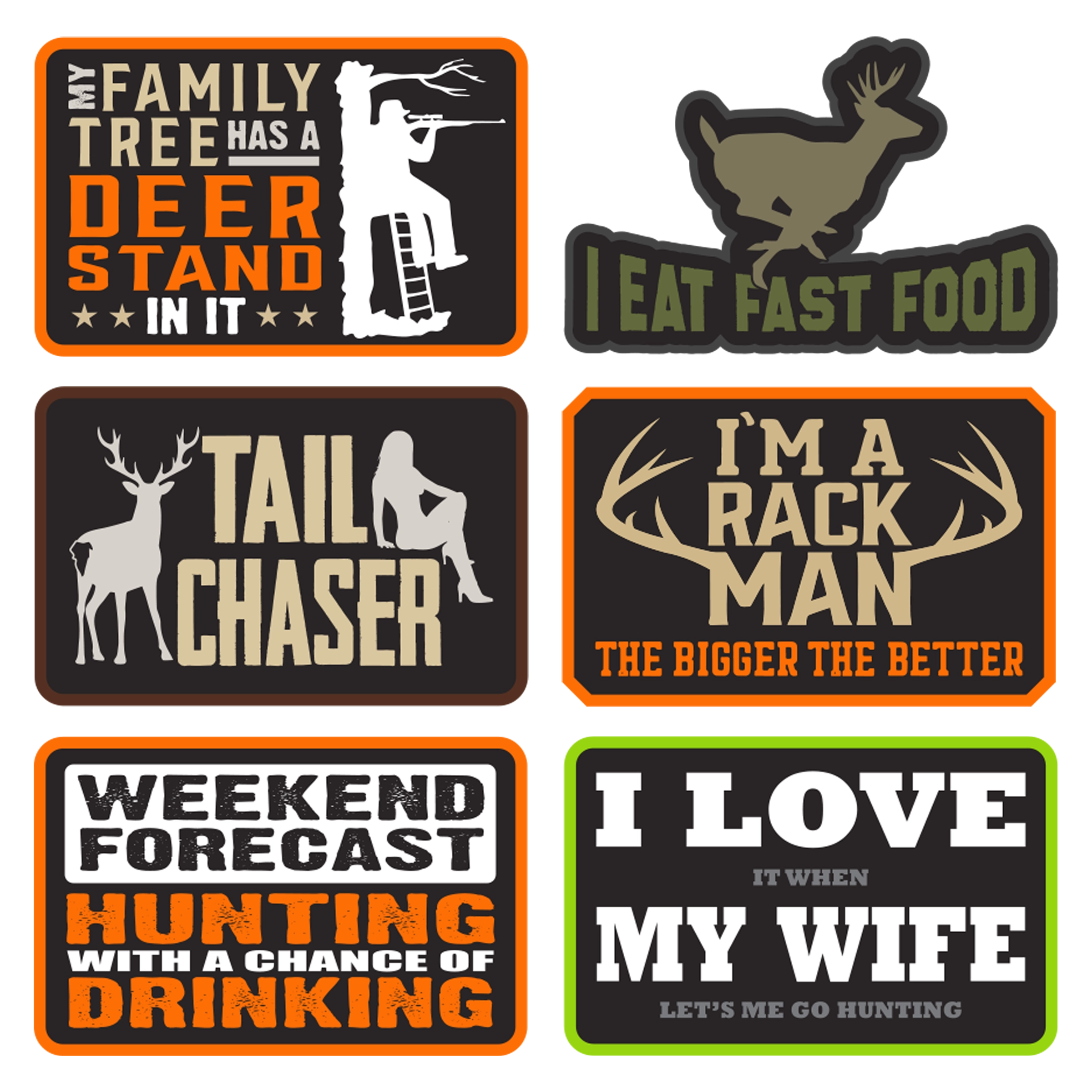 Trucker Hat Hunting Life Ball Cap - 6 Pieces Per Retail Ready Display 23766