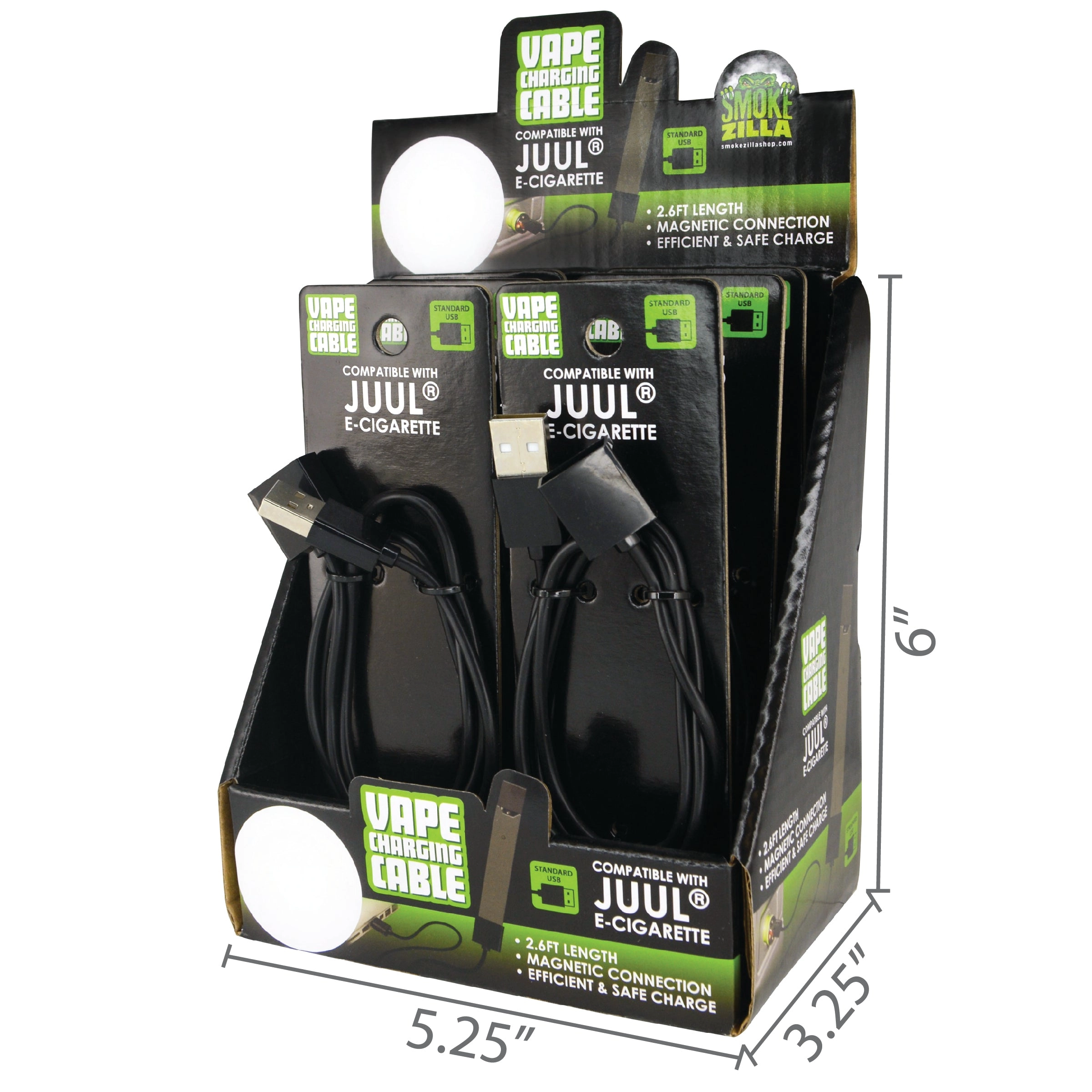 Vape Device USB Charging Cable - 6 Pieces Per Retail Ready Display 25986